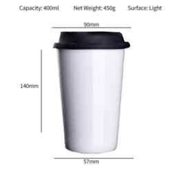 High Quality 400ml Sublimation Mug with lid